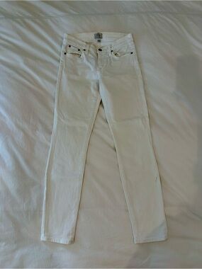 J. Crew White Toothpick Jeans - Women's Slim Fit